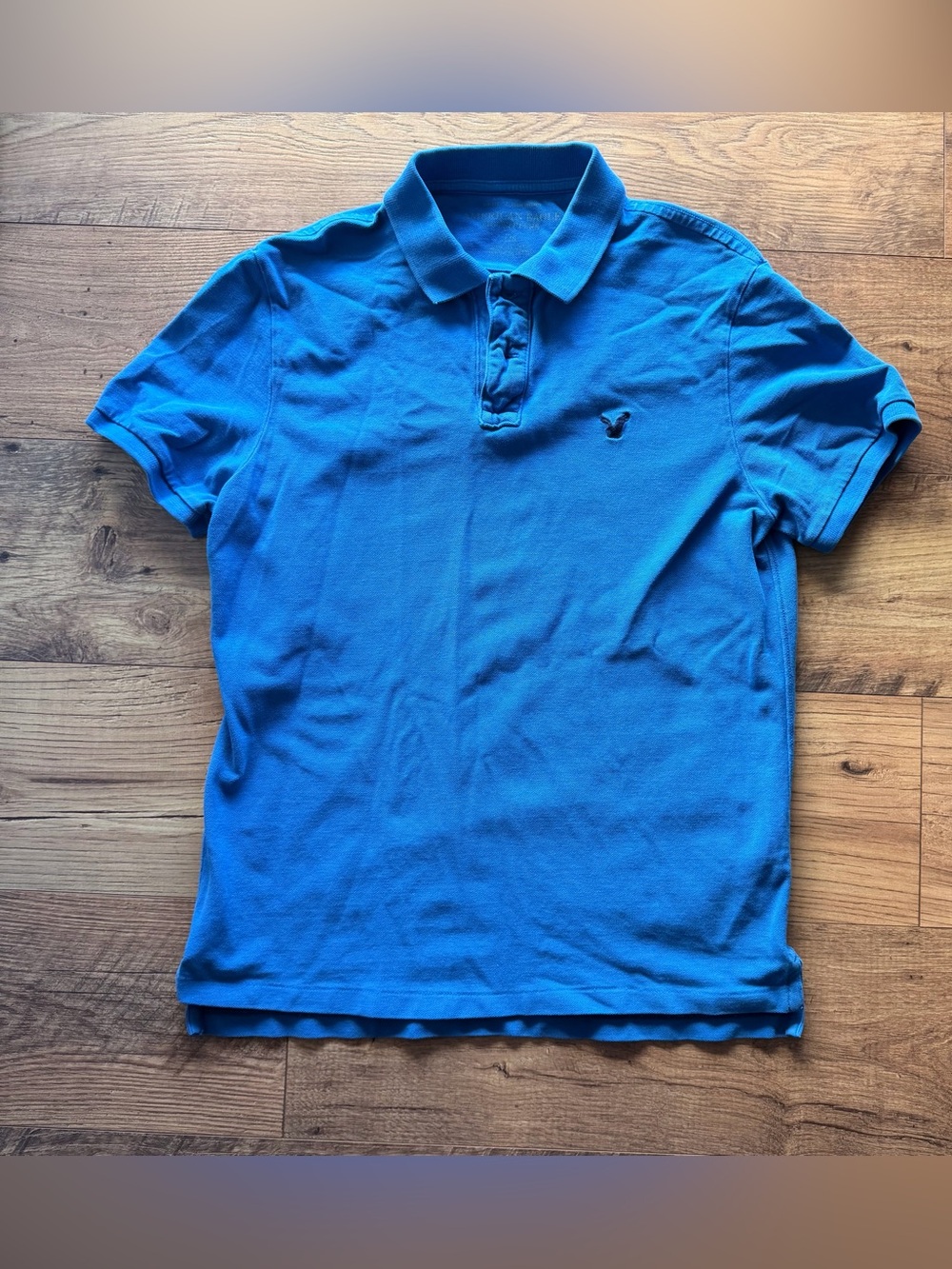 Y2K American Eagle Outfitters Bright Blue Polo Shirt